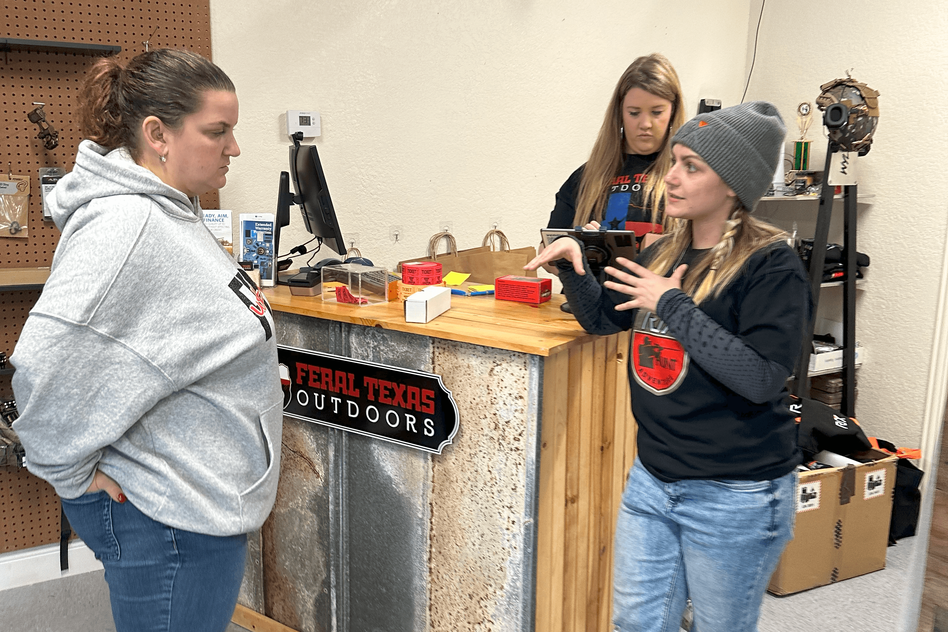 Round table at Feral Texas Outdoor Open House Event