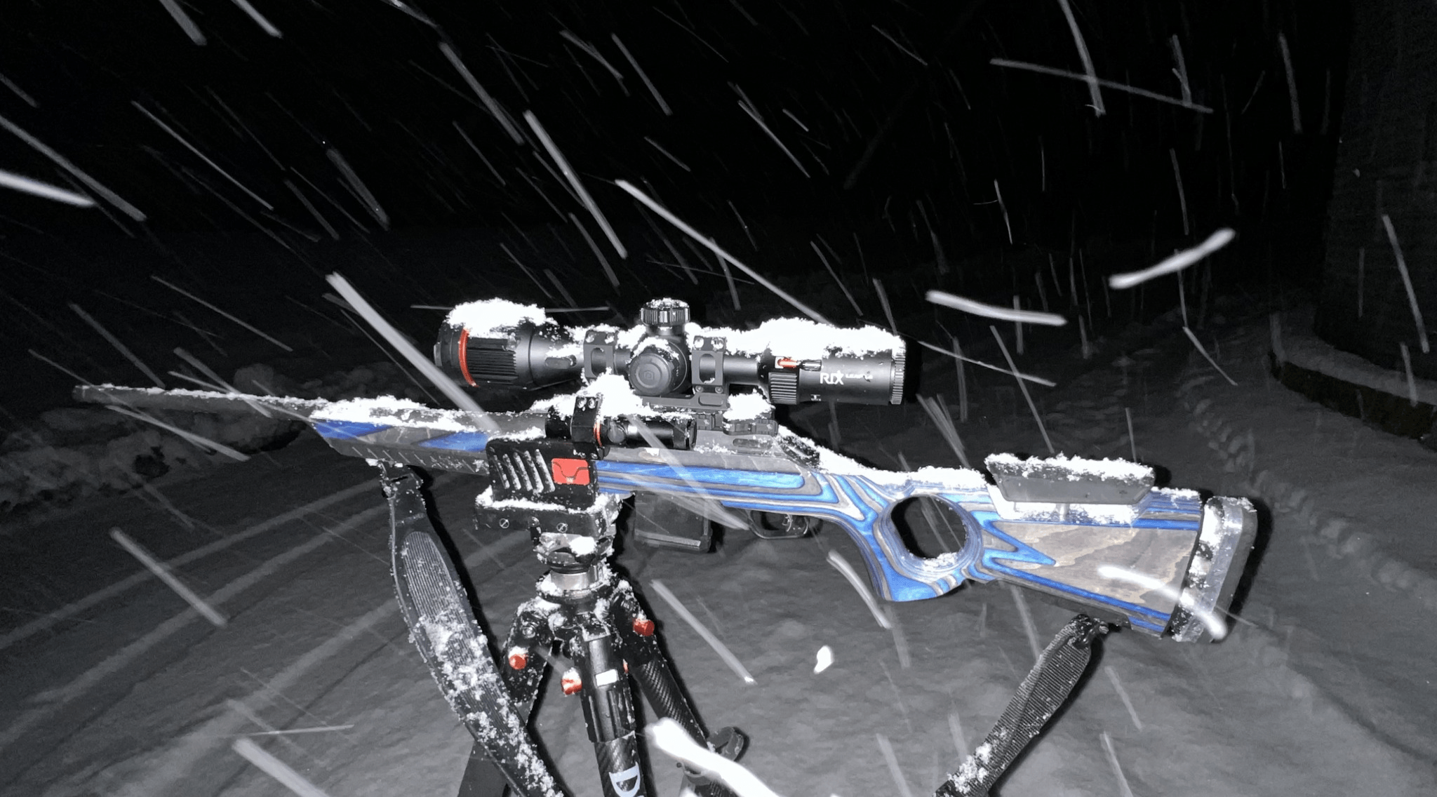 RIX Thermal Scopes function smoothly in heavy snow conditions.