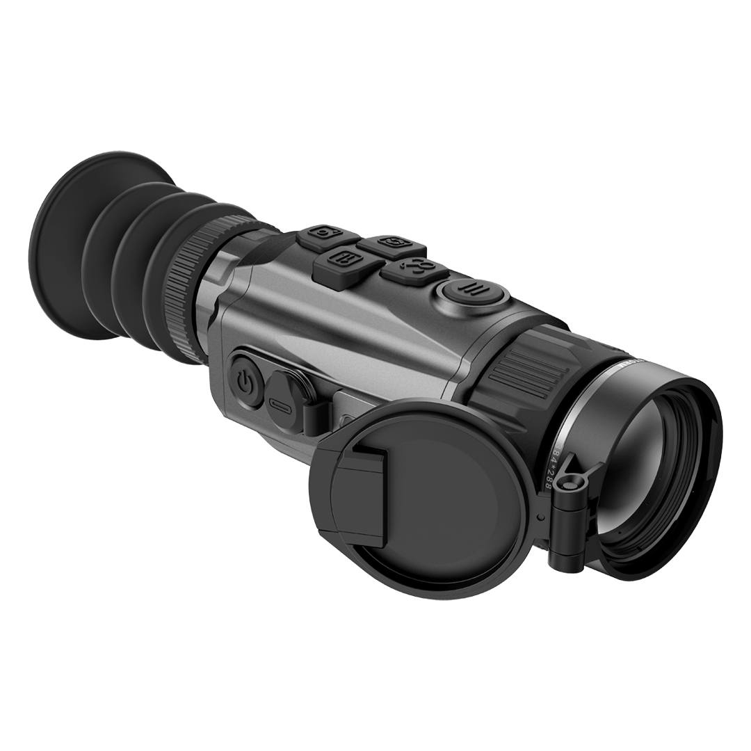 a side view schematic of a thermal scope.